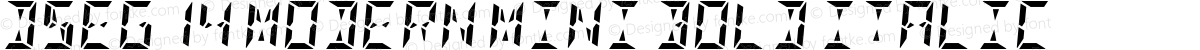 DSEG14 Modern Mini Bold Italic