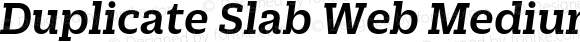 Duplicate Slab Web Medium Italic