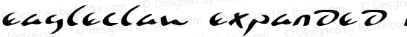 Eagleclaw Expanded Italic Expanded Italic