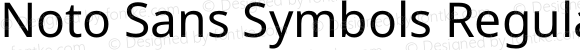 Noto Sans Symbols Regular