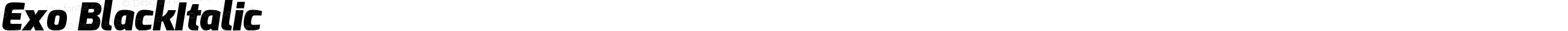 Exo BlackItalic