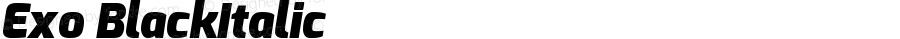 Exo BlackItalic