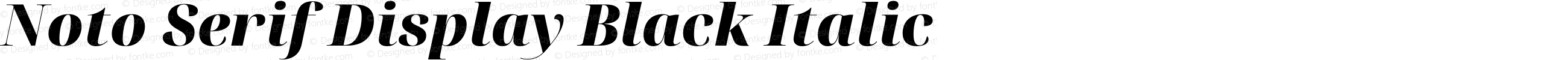 Noto Serif Display Black Italic