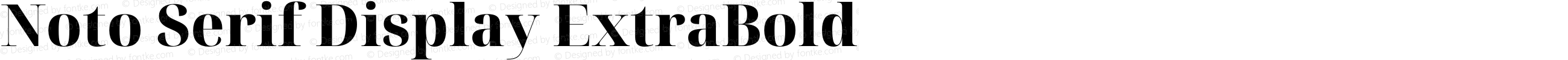 Noto Serif Display ExtraBold