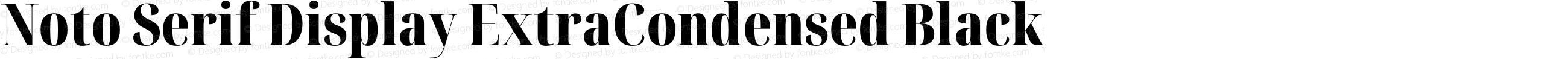 Noto Serif Display ExtraCondensed Black