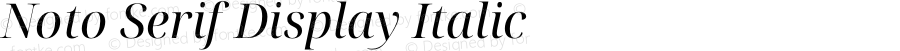 Noto Serif Display Italic