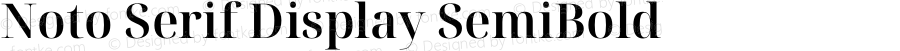 Noto Serif Display SemiBold