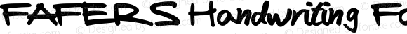 FAFERS Handwriting Font Regular