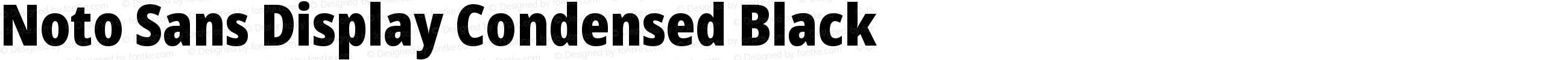 Noto Sans Display Condensed Black