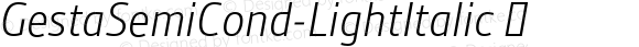 ☞GestaSemiCond-LightItalic