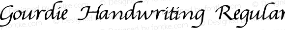 Gourdie Handwriting Regular