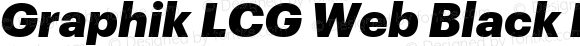 Graphik LCG Web Black Italic