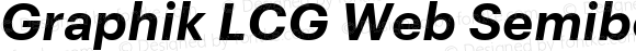 Graphik LCG Web Semibold Italic