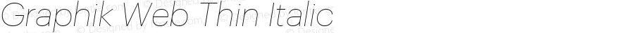 Graphik Web Thin Italic