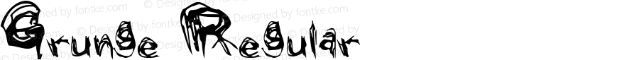 Grunge Regular Altsys Fontographer 3.5  1/29/94