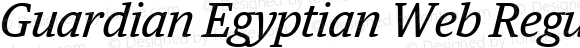 Guardian Egyptian Web Regular Italic