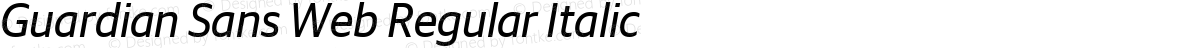 Guardian Sans Web Regular Italic