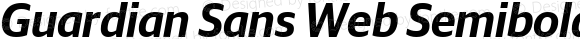 Guardian Sans Web Semibold Italic
