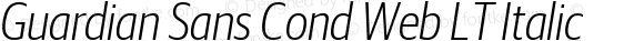 Guardian Sans Cond Web LT Italic