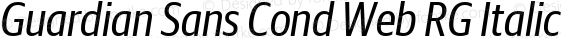 Guardian Sans Cond Web RG Italic