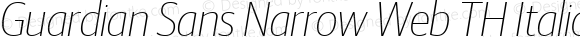 Guardian Sans Narrow Web TH Italic