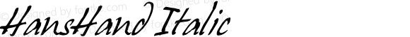 HansHand Italic