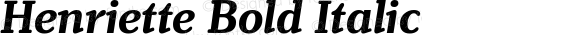 Henriette Bold Italic