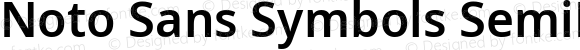Noto Sans Symbols SemiBold