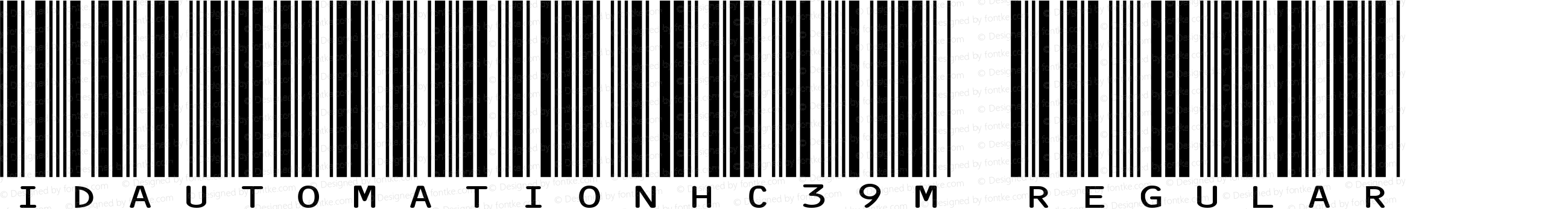 IDAutomationHC39M Regular