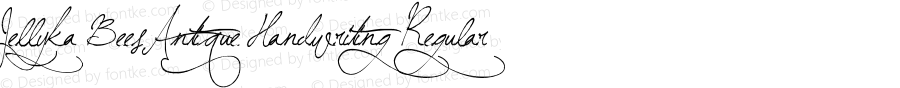 Jellyka BeesAntique Handwriting Regular