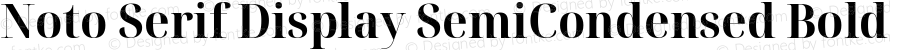 Noto Serif Display SemiCondensed Bold