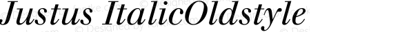 Justus Italic Oldstyle