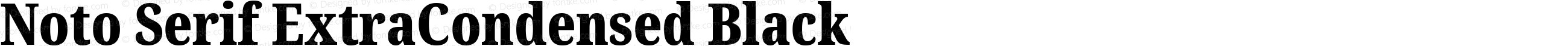 Noto Serif ExtraCondensed Black