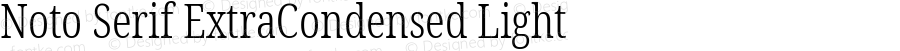 Noto Serif ExtraCondensed Light