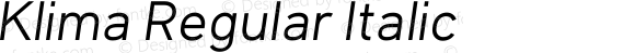 Klima Regular Italic