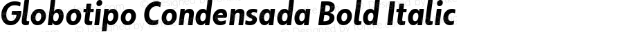 Globotipo Condensada Bold Italic