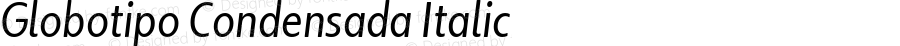 Globotipo Condensada Italic