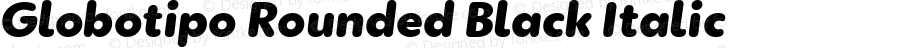 Globotipo Rounded Black Italic