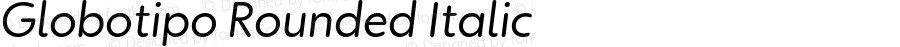 Globotipo Rounded Italic