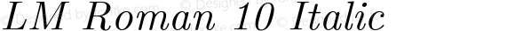 LMRoman10-Italic