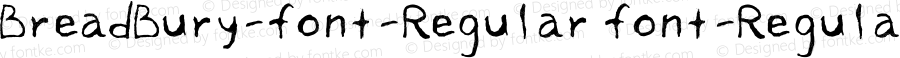 BreadBury-font-Regular font-Regular