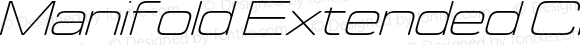 Manifold Extended CF Thin Oblique