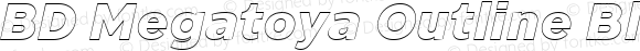 BD Megatoya Outline Black Italic