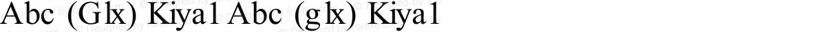 Abc (Glx) Kiya1 Abc (glx) Kiya1