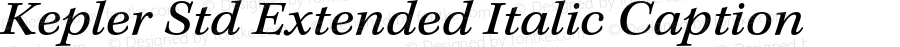 Kepler Std Extended Italic Caption