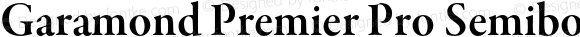 Garamond Premier Pro Semibold Subhead