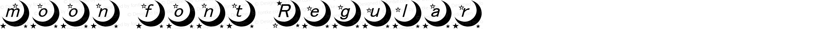 moon font