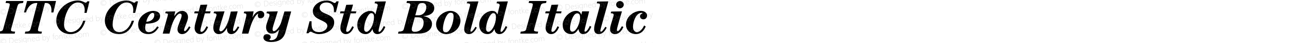 ITC Century Std Bold Italic