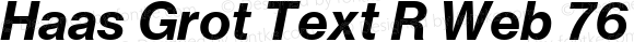 Haas Grot Text R Web 76 Bold Italic