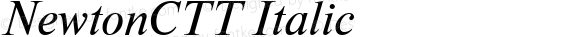 NewtonCTT Italic